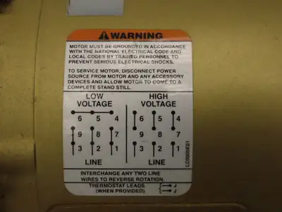 Baldor Reliance EM3558T AC Motor 2Hp 1755 RPM 230/460V 3PH 145T Super-E