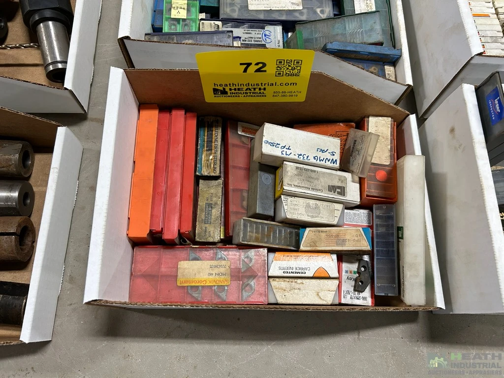 Used _UNKNOWN_ LARGE QUANTITY OF ASSORTED CARBIDE INSERTS Carbide Inserts Illinois US | Heath Industrial Auction Services #1549649