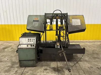 15" X 17" WF WELLS MODEL #F-15 TWIN POST HORIZONTAL BANDSAW: STOCK #23668