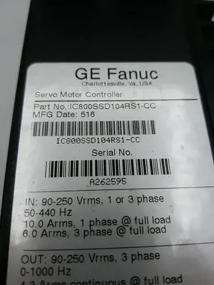 USED GE FANUC S2K SERIES SERVO AMPLIFIER