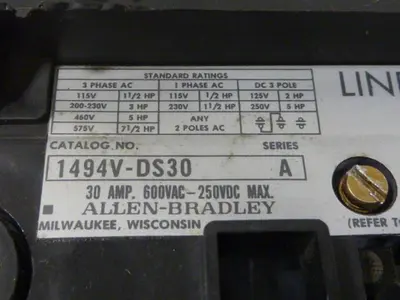 USED ALLEN BRADLEY 1494V-DS30 SER A