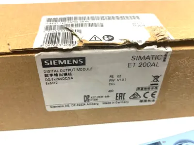 USED SIEMENS SIMATIC ET 200AL DIGITAL OUTPUT MODULE, 8X24VDC/2A
