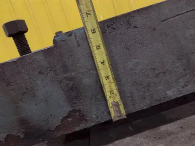138" X 30" X 6.25" T-SLOTTED LAYOUT PLATE / TABLE: STOCK #23626