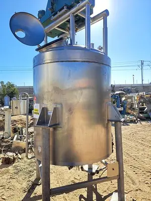 Tank, 500 Gallon, Stainless Steel, Jacket, Agitated, Crepaco #5991236