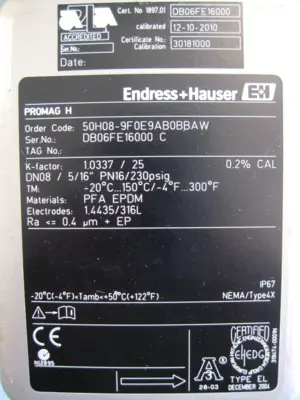 USED Endress+Hauser 50H08-9F0E9AB0BBAW