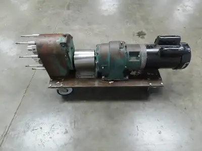 Tri Clover PRED25 Positive Displacement Pump Housing w/Reducer  1.5 Hp 1ph Motor