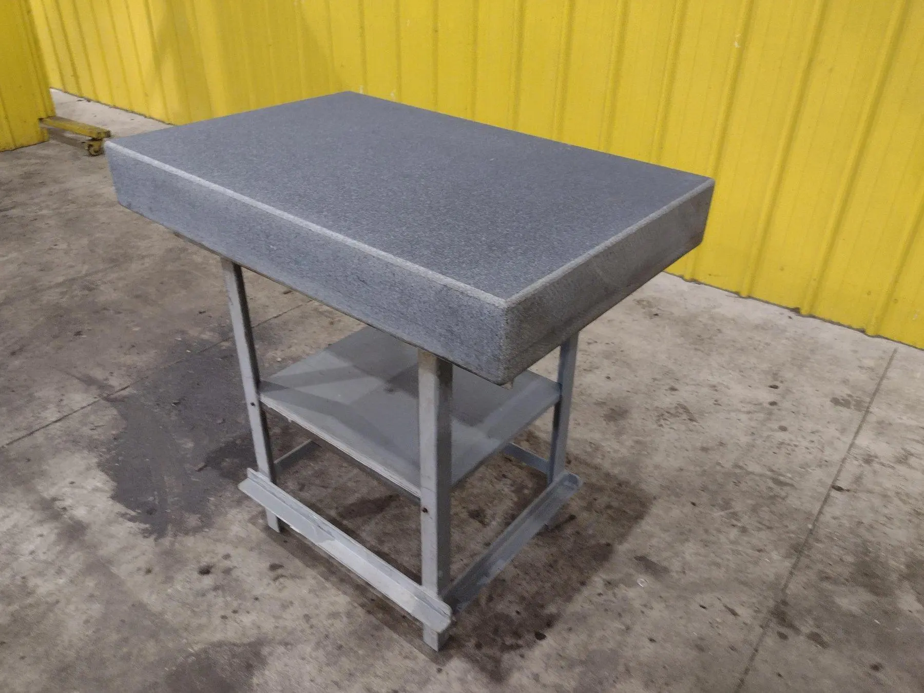 36" X 24" X 5" CHALLENGE GRAY GRANITE SURFACE PLATE ON STAND: STOCK #23417