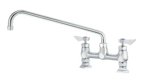 Krowne DX-916 Deck Mount Faucet w/ 16" Swing Spout - 8" Centers