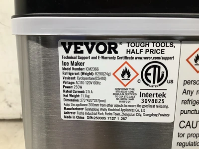 Used VEVOR ICM2366 Ice Machines Michigan US | Miedema Asset Management Group #1342039
