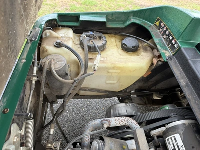 (1) 2019 E-Z-Go EFI golf cart with a Kawasaki gas engine, model 657061G01, includes canopy, fold-dow...