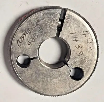Gauge BORE RING 3/4-32 NS-2A GO .7286 Thread Plug Gage