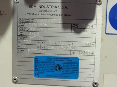 Used 2014 SCM ME 25 Miscellaneous Woodworking Equipment British Columbia CA | Lenmark #834840