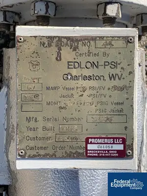 USED Edlon-PSI 6" x 36" Edlon-PSI ION Exchange Column, PTFE Lined, 150#
