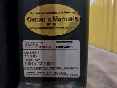 USED SOUTHWORTH ZTU2-85