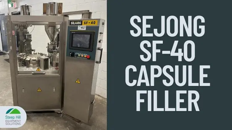 Used 2001 SEJONG SF-40N Capsule Fillers | Steep Hill Equipment Solutions #773990
