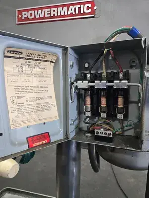USED POWERMATIC 1200 WITH POWERFEED