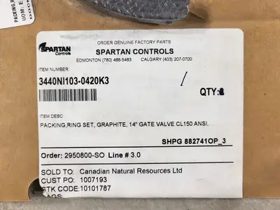 NEW SPARTAN CONTROLS 3440NI103-0420K3