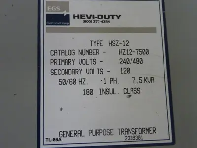 USED EGS HZ12-7500