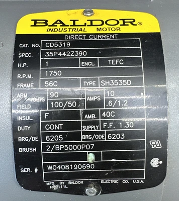 USED Baldor CD5319