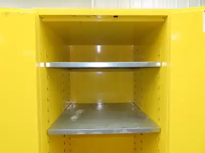 Justrite 896000 Flammable Safety Cabinet 60 Gallon Yellow Flammable Liquid