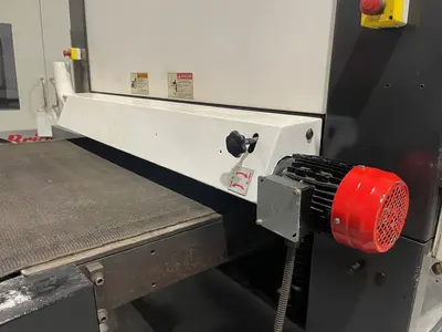 52" TIMESAVER 4121-25-00 DUAL HEAD METAL WET BELT SANDER