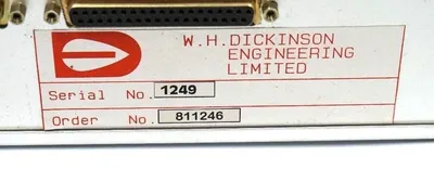 NEW W.H. DICKINSON 811246 CHECK WEIGHER CONTROLLER