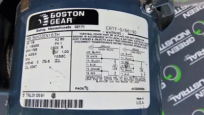 GE / Boston Gear 5KH32EN163H 1/6 HP Single Phase Electric Motor CRTF-G/66190 Used