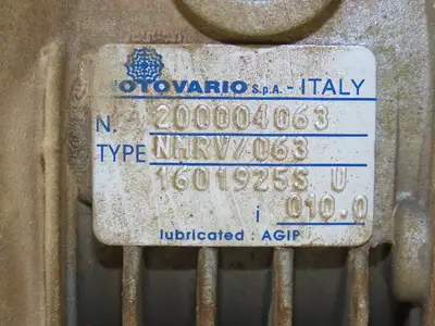 Motovario NMRV/063 Gearbox 10:1 Reducer 175rpm Hollow Shaft Output