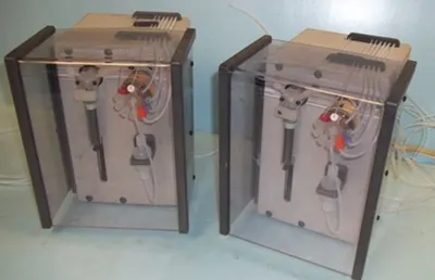 QTY. 2. CHEMINERT 10 PORT VALVE SYRINGE PUMPS NPD0...