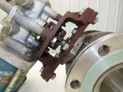 Neles Jamesbury Stainless 6" Flanged Ball Valve 316SS 150psi Pneumatic Actuator