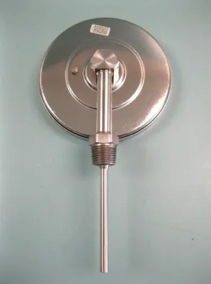 NEW Trerice 1/2" NPT -10 to 110 C° Thermometer 5" Dial 4" Stem E2