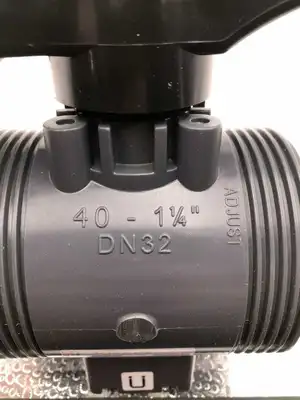 GEMÜ 717-32D-2-1-40 Dual Block 1-1/4″ PVC Safe Blocked Union Ball Valve DN32 NIB