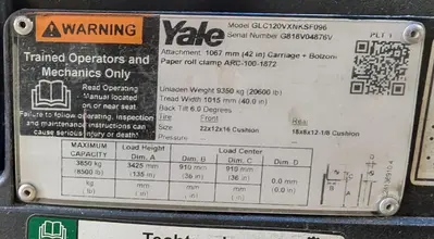 USED 2021 YALE GC120VXPRS