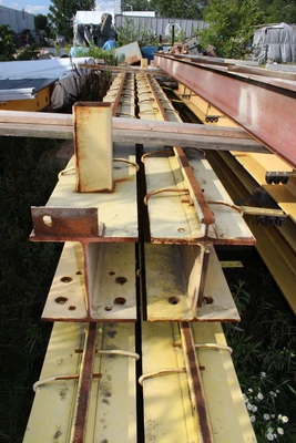 (2) 23' 5" Crane Run Way - 12"W x 12"H I Beams