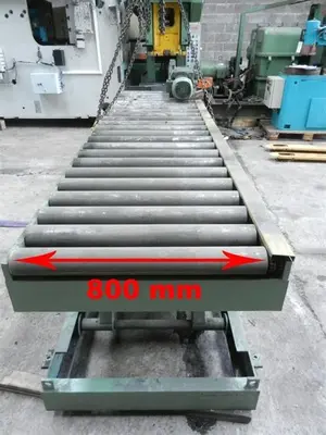 USED ROLLER CONVEYOR/SCISSORLIFT 3400 MM - 3 TON