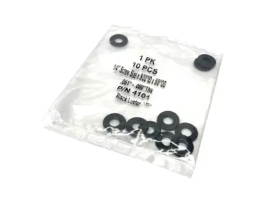 91434A115,4101 | 91434A115 Black Luster Washer for 1/4" Screw, 9/32" ID x 5/8" OD 4101 LOT OF 20 - New – Open box