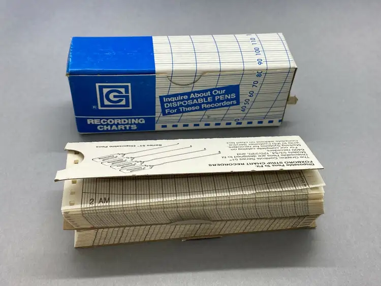 New | in-Stock GRAPHIC CONTROLS STRIP CHART PAPER 12 HOUR RANGE GC Systems | Maverick Industrial Sales #1109835