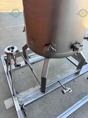 Unknown Brand 300 Liter Mixing Tank w/ Lenze 3 Phase Motor, Impeller