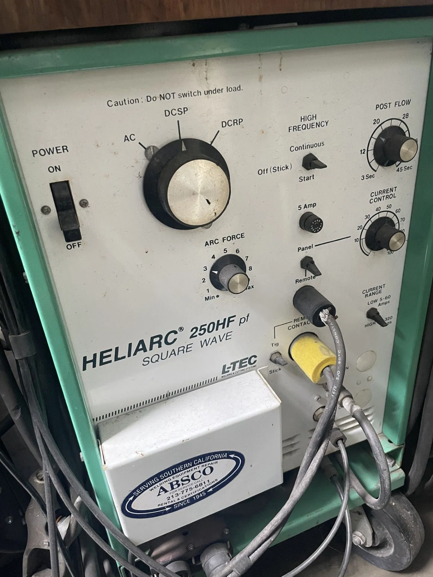 Used L-TEC 250HF Tig Welders California US | Wheeler Machinery Sales #170584