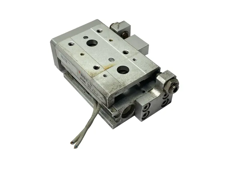 Used SMC PNEUMATIC PRECISION SLIDE TABLE 12MM BORE 10MM STROKE Linear Actuators | Maverick Industrial Sales #1106320