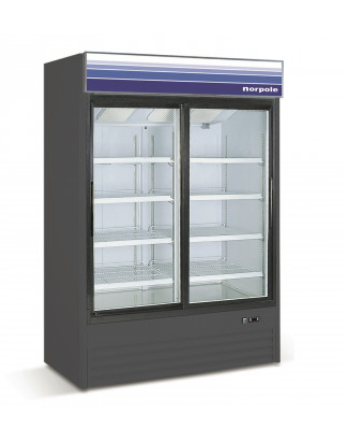 29 cu ft 2 Door Mechandiser Freezer (Black)