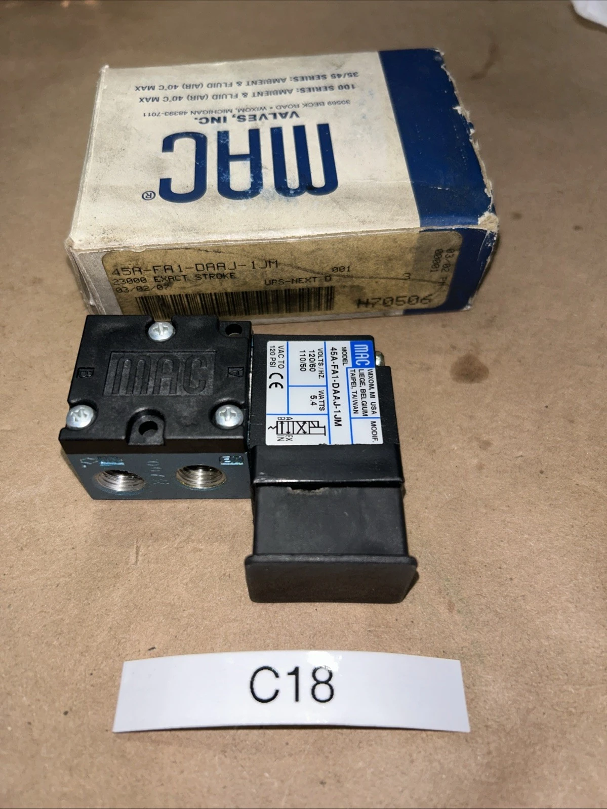 NEW MAC 45A-FA1-DAAJ-1 JM