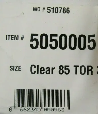 NEW BOX OF 50 FENNER DRIVES 5050005 EXTRUDED BELTING CLEAR 85 TOR 3/16"x12-1/2