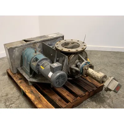 Used 10" Stainless Steel Flo-Tronics Rotary Airlock Feeder Valve