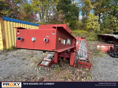 Used 1974 ROGERS 35T LOWBOY Lowboy Trailers New Jersey US | Proxy Equipment #1378309
