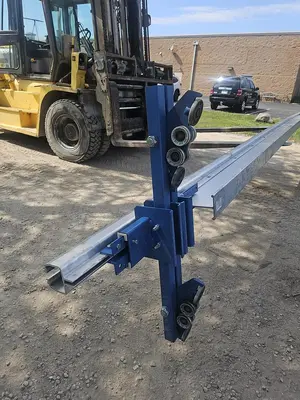 USED GORBEL 1/2 TON ALUMINUM BRIDGE FREESTANDING CRANE