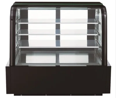 New | in-Stock Dukers New Dukers DDM60R-CB Curved Glass 60" Cake Showcase Display Refrigerators Illinois US | Falcon Restaurant Supply #1376330
