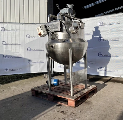 250L SS BCH Hemispherical JKTD Mixing Tank 2.2 kw