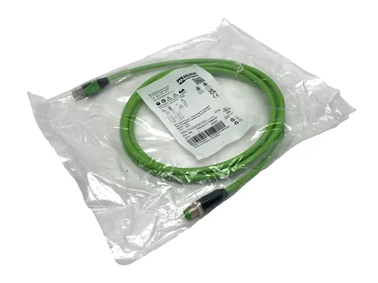 New | in-Stock Murrelektronik Double Ended Ethernet Cable M12 RJ45 4-Pole 2m Cable & Wire Michigan US | Maverick Industrial Sales #1460997