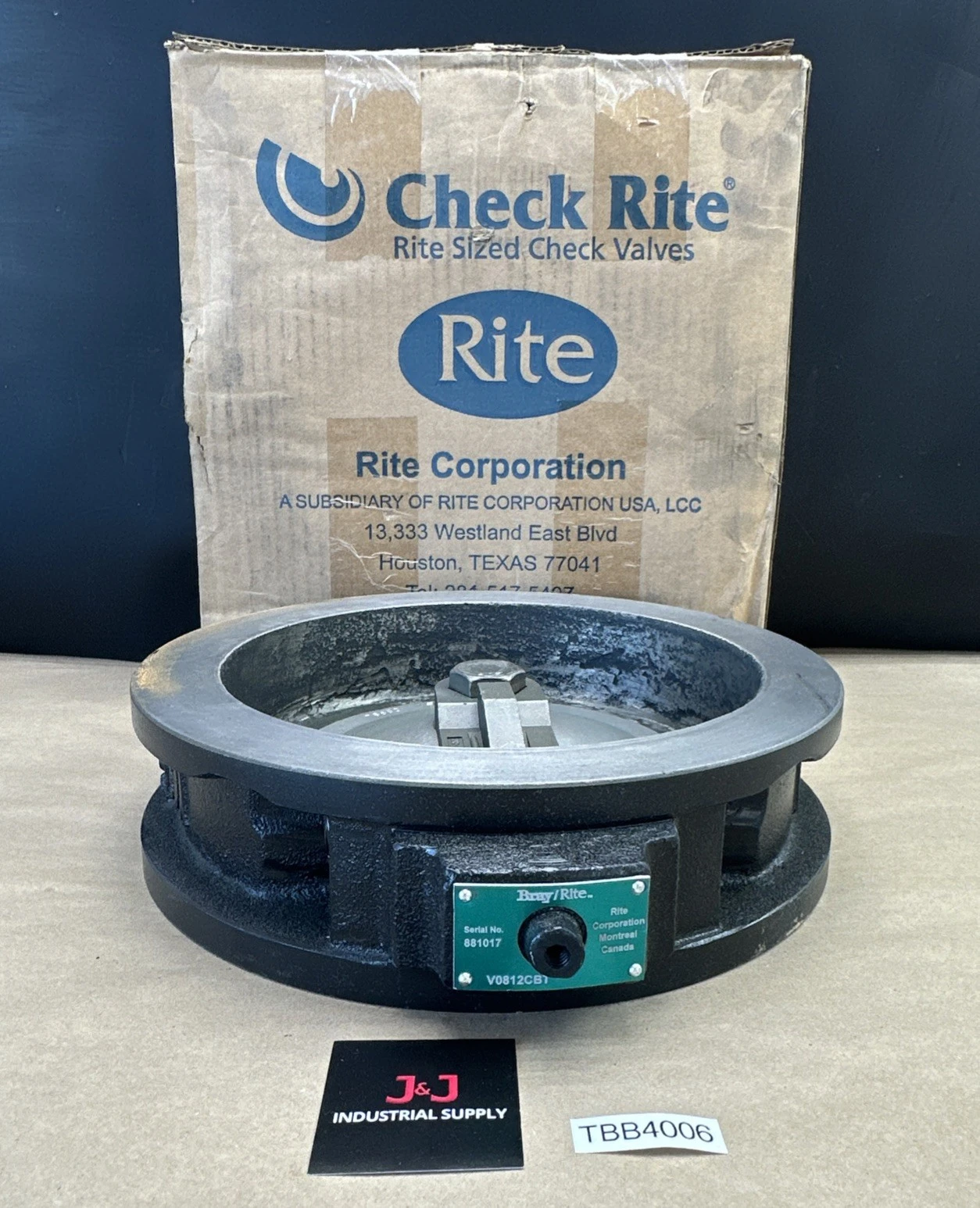 NEW Bray/Rite V0812CBT